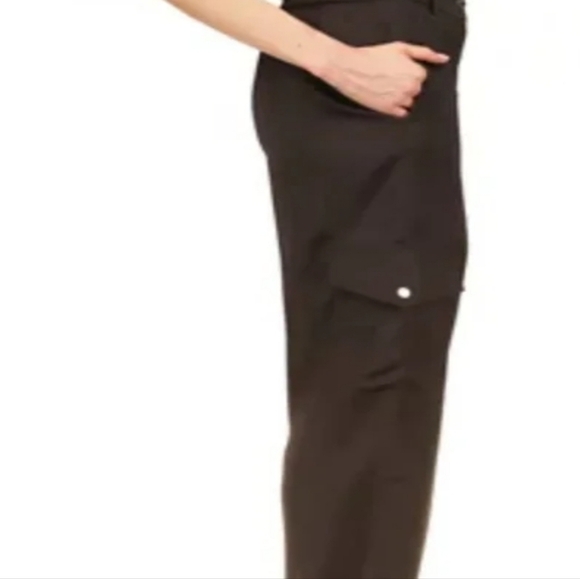 Michael Michael Kors black NWT textured satin cargo pants size 12 - Picture 10 of 12